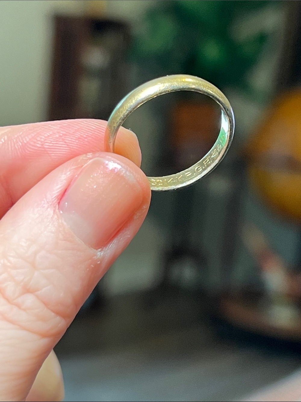 Antique Clark & Coombs 14k Rolled Gold Plated RGP Stacking Band Ring